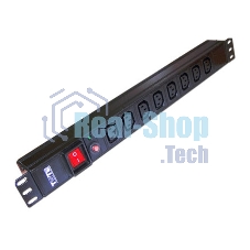 Блок распределения питания Lanmaster TWT-PDU19-10A8C3 гор.размещ. 8xC13 базовые 10A C14