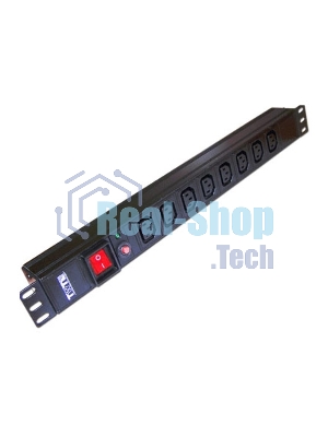 Блок распределения питания Lanmaster TWT-PDU19-10A8C3 гор.размещ. 8xC13 базовые 10A C14
