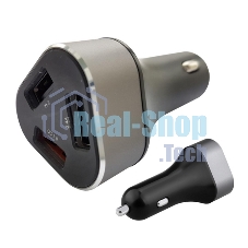 Автомобильное зарядное устройство ACD черный 23Вт, 3xUSB 1QC+2Smart, 3.6~12В, 3А RTL