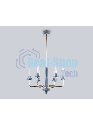Люстра Ambrella light LH53124/6 GD/WH/GB золото/белый/серо-синий 10W 3000K D660*1120
