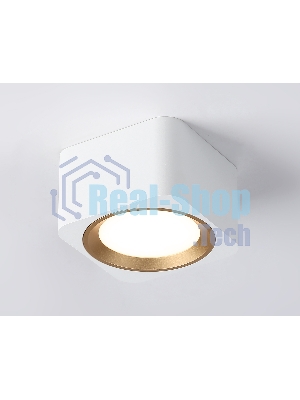 Светильник накладной TN70831 WH/GD белый/золото GX53 max 12W 96*96*60