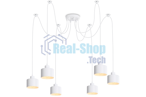 Светильник Ambrella light TR8131/6 WH белый E27*6 max 40W D700*800