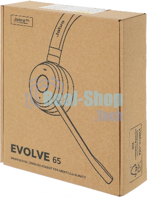 Гарнитура Jabra Evolve 65 TE чёрный, беспроводная, Bluetooth, до 16 ч