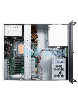 Компьютерный корпус InWin IW-R400-01N/USB3.0*2/Rear fan 8025мм 4200RPM*2/Front fan 8025мм 4200RPM*2/Front door/Air filter for front door/SK35-02