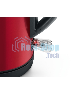Электрочайник Bosch TWK3P424 красный, 1.7 л, 2400 Вт, скрытый нагревательный элемент