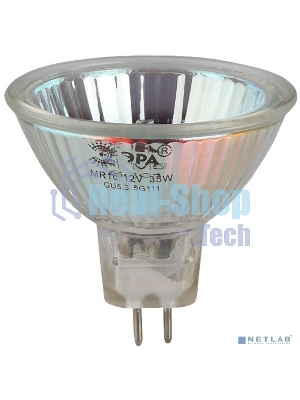Лампа галогенная ЭРА GU5.3-JCDR (MR16) -35W-230V-Cl(10/200/6000)