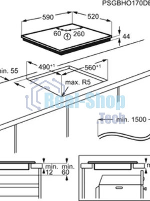 Индукционная варочная панель Electrolux LIL61424C черный