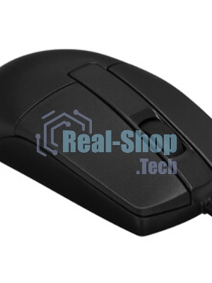 Мышь проводная A4Tech OP-335S черный, 1200 dpi, USB, кнопки - 3