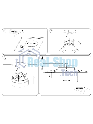 Светильник Ambrella light TN51816 WH белый IP20 GX53 D100*63
