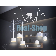 Светильник Ambrella light TR8131/6 WH белый E27*6 max 40W D700*800