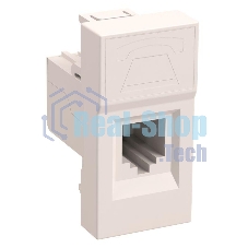 Розетка телефонная RJ-11 IEK (CKK-40D-RT1-K01) РКФ-10-00-П кат.3 (на 1 модуль) ПРАЙМЕР белая