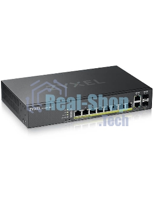 Коммутатор Zyxel NebulaFlex Pro GS2220-10HP-EU0101F 10G 8PoE+ 180W управляемый