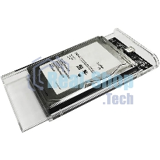 Внешний корпус для HDD/SSD AgeStar 3UB2P6C SATA III пластик прозрачный 2.5