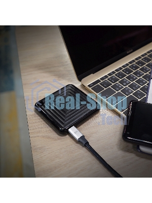 Внешний SSD 2TB Silicon Power PC60, External, USB 3.2 Type-C R/W - 540/500 MB/s черный