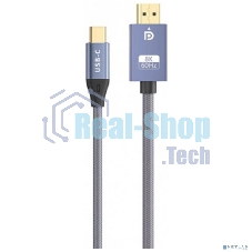 Кабель адаптер двунаправленный KS-is KS-536PB USB-C M DisplayPort 1.4 M, 1.8м премиум