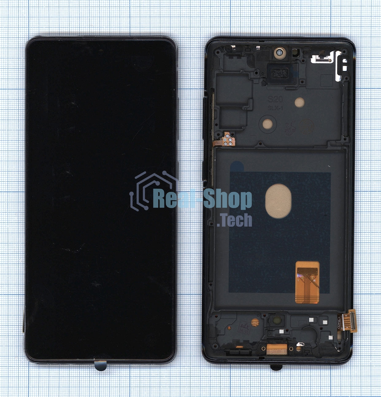 Дисплей для Samsung Galaxy S20 FE SM-G780F в сборе с тачскрином OLED черный