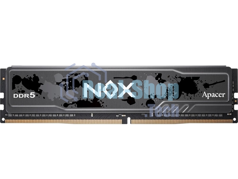 Оперативная память Apacer Nox, DDR5, 16GB (1x16 GB), 5200 MHz, CL40, DIMM, радиатор, черный