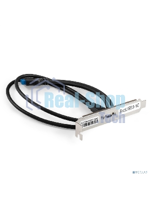 Планка портов в корпус Type-C ExeGate BrctUSB3-1C (USB 3.2 Gen1 20pin (IDC 20pin F) --> USB 3.2 Gen1 Type-Cf, кабель 30 см)