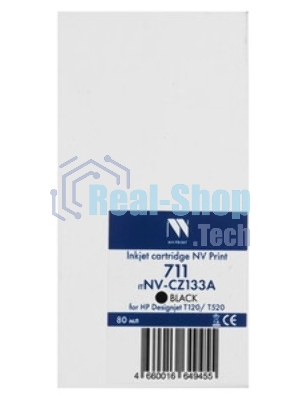 Картридж струйный NVPrint 711 (NV-CZ133A) Black для HP Designjet T120/T520 (73 мл)