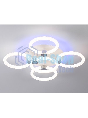 Потолочный светодиодный светильник FA3841/4+1 WH белый 70W 3000K-6400K+RGB D538*115 (ПДУ РАДИО 2.4G)