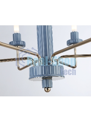 Люстра Ambrella light LH53124/6 GD/WH/GB золото/белый/серо-синий 10W 3000K D660*1120