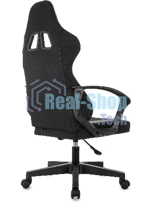 Кресло игровое Knight Optimum черный/серый крестов. пластик