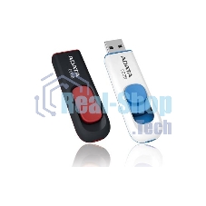 Флешка USB ADATA С008 (AC008-64G-RWE), 64Gb, USB 2.0, R/W 15/5, белый/синий