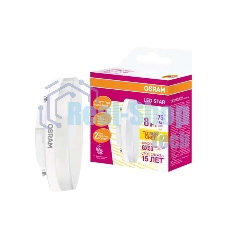 Лампа светодиодная LED STAR GX53 8W/827 (замена 75Вт) 8Вт 2700К тепл. бел. GX53 800лм 110 град. 220-240В матов. пласт. OSRAM 4058075210929