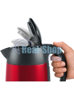 Электрочайник Bosch TWK3P424 красный, 1.7 л, 2400 Вт, скрытый нагревательный элемент