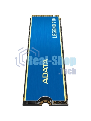 Накопитель SSD ADATA LEGEND 710, 512Gb, PCIe 3.0 x4, M.2 2280, NVMe, R/W 2400/1600, с радиатором