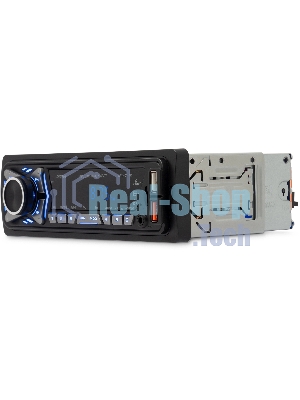 Автомагнитола Digma MCP-227B, 1 DIN, Bluetooth, USB Type-A, AUX, пульт ДУ
