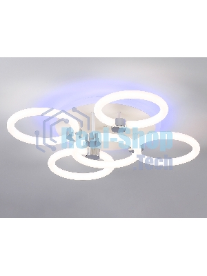 Потолочный светодиодный светильник FA3841/4+1 WH белый 70W 3000K-6400K+RGB D538*115 (ПДУ РАДИО 2.4G)