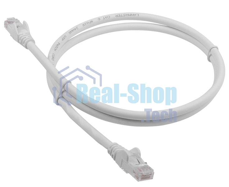 Патч-корд LANMASTER LSZH UTP cat.6, 5.0 м, серый