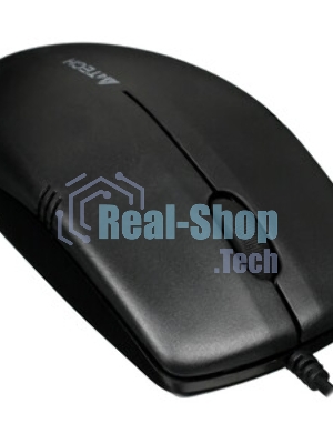 Мышь проводная A4Tech OP-530NUS черный, 1200 dpi, USB, кнопки - 3