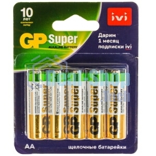 Батарейка GP Super Alkaline 15AA21-2CRSBC2 AA (2 шт. в блистере) GP 15AA21-2CRSBC2 20/160