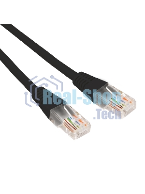 Патч-корд U/UTP Rexant CAT 5e, RJ45-RJ45, 26AWG, ZH нг(А)-HF, черный, 2 м