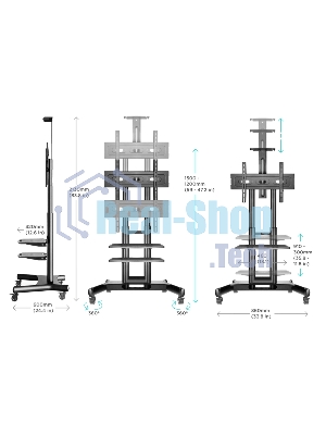 Стойка для телевизора с кронштейном ONKRON TS1552 40