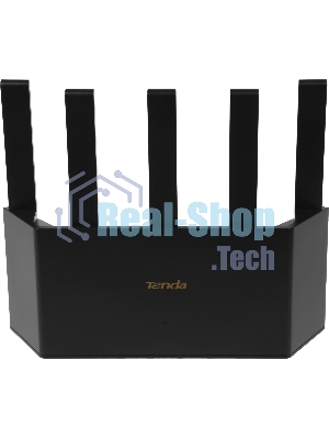 Маршрутизатор Wi-Fi Tenda TX12L PRO двухдиапазонный стандарта AX3000, 5 внешних антенн 6dBi, 1-port 10/100/1000Mbps WAN, 3-ports 10/100/1000Mbps LAN