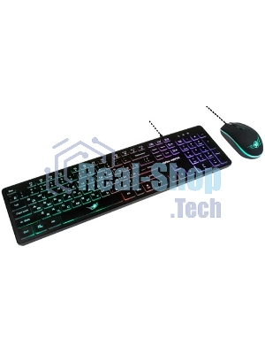 Комплект клавиатура+мышь Dialog KMGK-1707U проводной, USB, 1600 DPI, белый