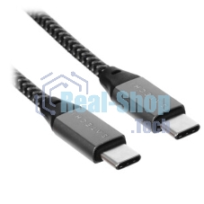 Кабель Satechi ST-U4C25M USB Type-C - USB Type-C 0.25м для зарядки и передачи данных (до 100W), серый космос