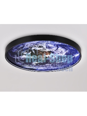 Настенно-потолочный светодиодный светильник Ambrella light FW11135 BK черный 38W LED 3000-6400K D600*38