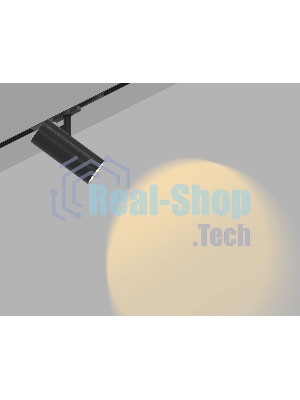 Трековый светильник GL2305 BK черный IP20 12W 3CCT 3000-6000K 48V 24° D45*100