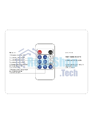 Контроллер диммер GS11001 8A 12V 96W/24V 192W (ПДУ Радио 2.4G CR2025)