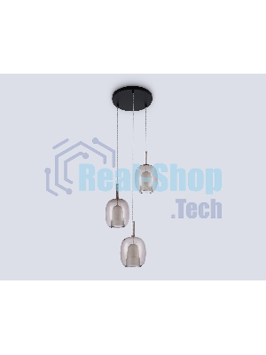 Подвесной светильник Ambrella light LH11156/3 BK/WH/TI черный/белый/янтарь E27*3 max 60W D425*1500