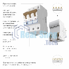 Автоматический выключатель Werkel 3P  63 A  C  4,5 кА W903P634