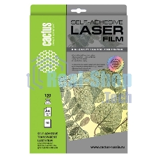 Пленка Cactus CS-LFSA415010 A4/150г/м2/10л./прозрачный самоклей. для лазерной печати
