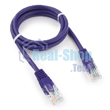 Патч-корд UTP Cablexpert cat.5e, 1м, литой, многожильный, фиолетовый