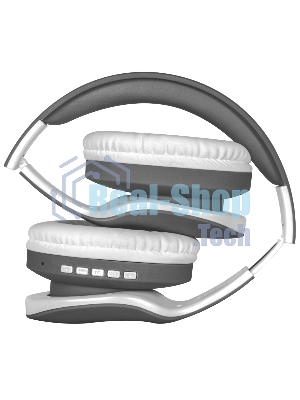 Беспроводные/проводные наушники Defender FreeMotion B525 серый/белый, накладные, Bluetooth + проводной, до 8 ч