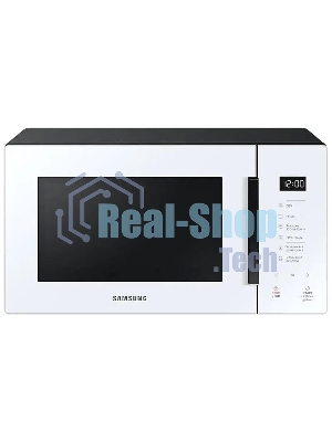 Микроволновая печь Samsung MG23T5018AW/BW белый, 23 л, 800 Вт, переключатели - сенсор