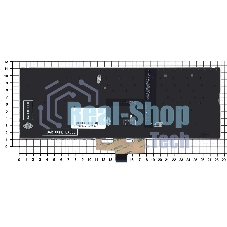Клавиатура для ноутбука Asus ZenBook 14 UX434 серебристая с подсветкой